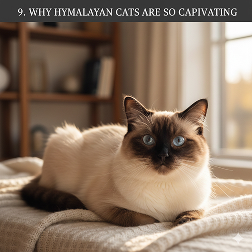 Mèo Hyma color point với body sáng, points sẫm và đôi mắt xanh cuốn hút