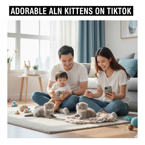 Video mèo Anh lông ngắn con 2–3 tháng tuổi trên TikTok – Khoảnh khắc đáng yêu và vui nhộn