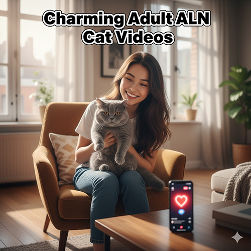 Video mèo Anh lông ngắn trưởng thành trên TikTok – Biểu cảm hài hước và đáng yêu