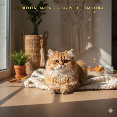 meo golden nam gan cua so voi khung can ho be go len trong concept thu va anh sang xi