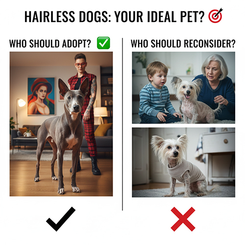 Ai nên và ai không nên chọn nuôi chó không lông trong gia đình