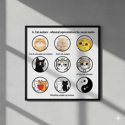 avatar mèo cute và ngầu dùng làm ảnh đại diện facebook zalo tiktok