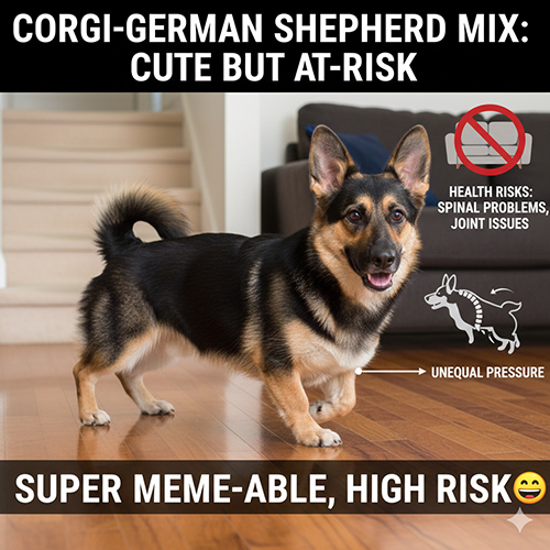 Chó lai Becgie – Corgi với thân dài, chân ngắn và cảnh báo nguy cơ xương khớp, cột sống.