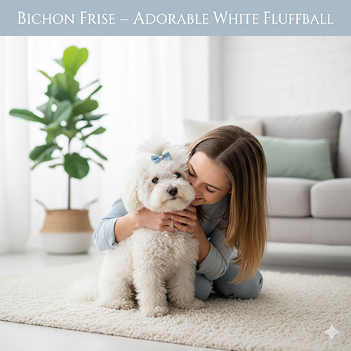 Bichon Frise trắng xù đáng yêu thân thiện dễ nuôi