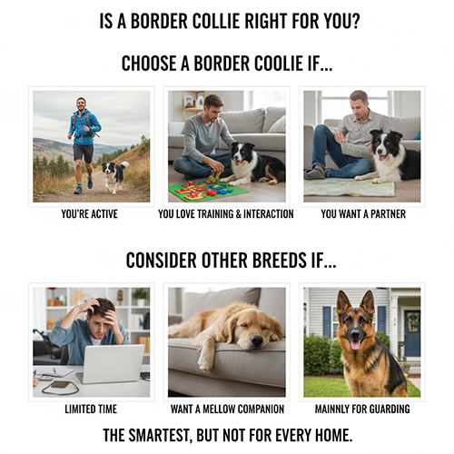 Border Collie có phù hợp với lối sống và thời gian của bạn hay không
