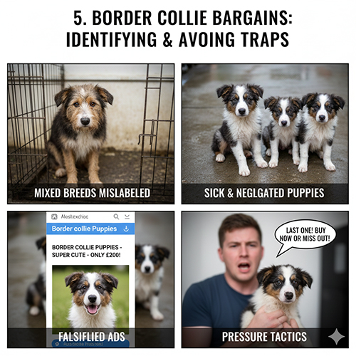 Border Collie giá rẻ: dấu hiệu nhận biết bẫy, tin rao ảo và chó lai gắn mác thuần chủng