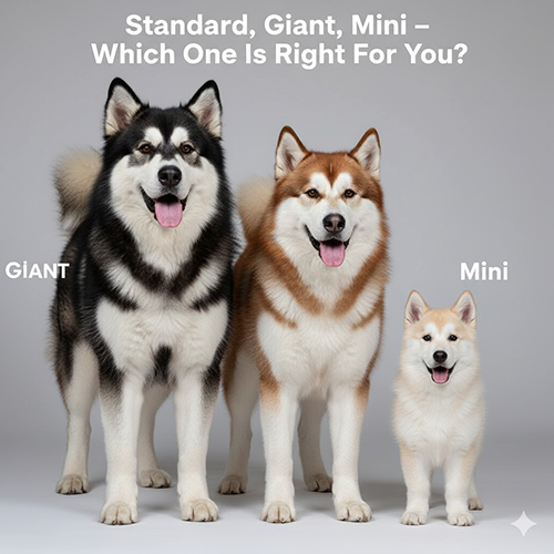 Các dòng chó Alaska: Standard, Giant và “mini” – khác nhau điểm nào