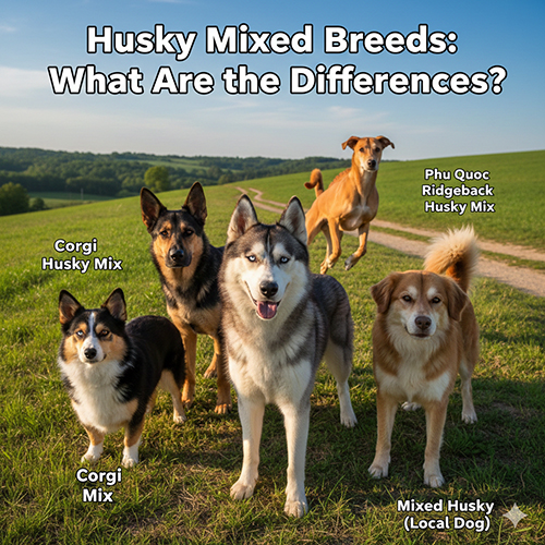 Các giống chó Husky lai: Corgi, Becgie, chó cỏ, Phú Quốc… có gì khác?