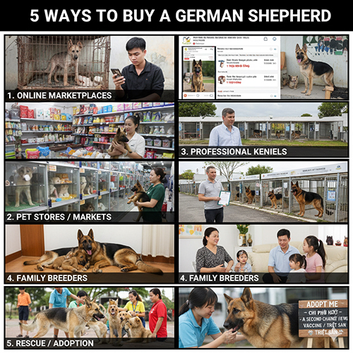 Các kênh mua bán chó Becgie Đức phổ biến – ưu nhược điểm và khi nào nên chọn