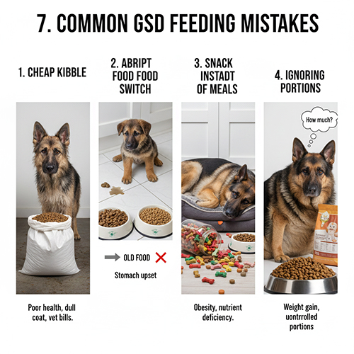 Các lỗi thường gặp khi cho chó Becgie ăn hạt và snack thưởng