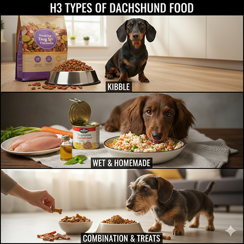 ba nhom thuc an cho cho lap xuong gom hat kho thuc an uot do nau tai nha va ket hop snack