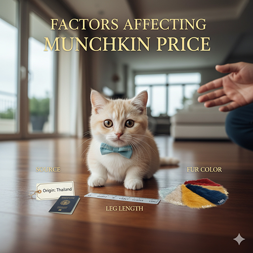 Các yếu tố ảnh hưởng đến giá mèo Munchkin