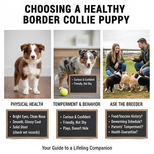 Ba tiêu chí chọn chó Border Collie con: sức khỏe, tính cách và thông tin từ trại
