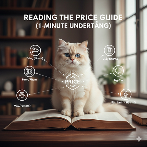 Cách đọc giá mèo Ba Tư – giải thích nhanh các yếu tố tạo nên giá bán