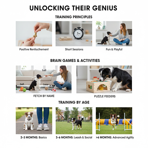 Cách huấn luyện và kích thích trí thông minh của chó Border Collie