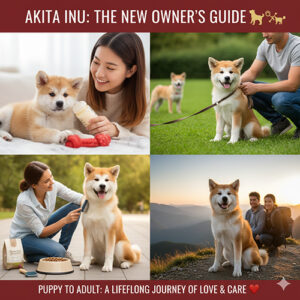 Cách nuôi chó Akita Inu cho người mới từ giai đoạn chó Akita con đến trưởng thành