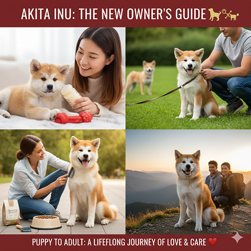 Cách nuôi chó Akita Inu cho người mới từ giai đoạn chó Akita con đến trưởng thành