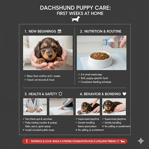 Cách nuôi chó Lạp xưởng 2 tháng tuổi gồm chế độ ăn, nếp sinh hoạt và lưu ý sức khỏe