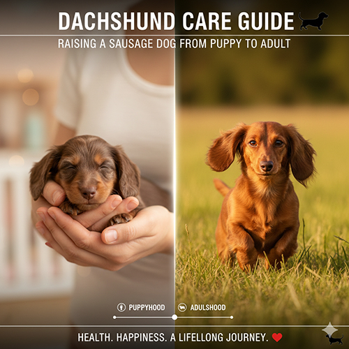 Cách nuôi chó Lạp xưởng từ nhỏ đến trưởng thành với hướng dẫn chăm sóc chi tiết