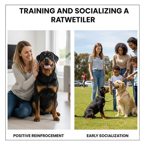 cách nuôi dạy chó rottweiler bằng huấn luyện tích cực và xã hội hóa từ sớm