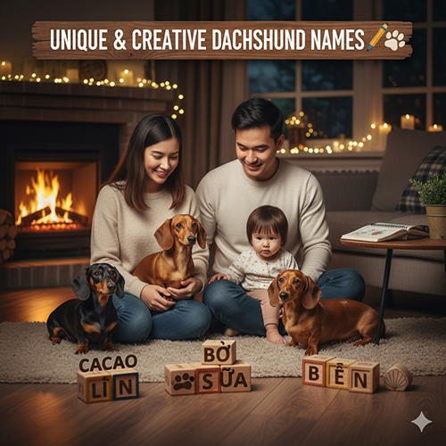 Cách sáng tạo tên độc lạ cho chó Lạp xưởng theo món ăn, màu lông và kỷ niệm