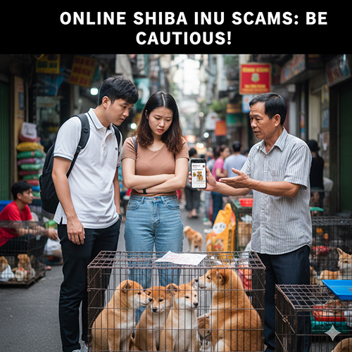 cảnh báo lừa đảo khi mua chó Shiba Inu online trên Chợ Tốt Facebook Zalo