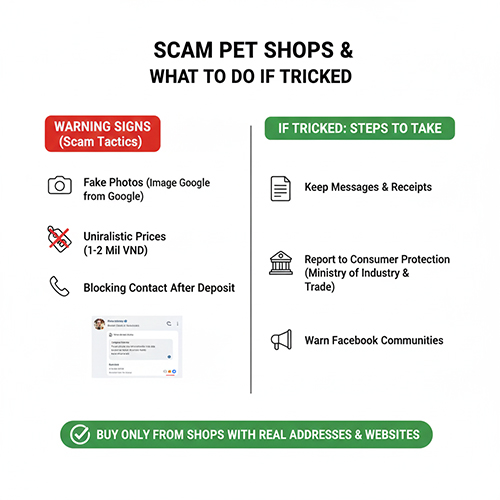 Cảnh báo shop chó cảnh ảo và các bước xử lý khi bị lừa mua chó online