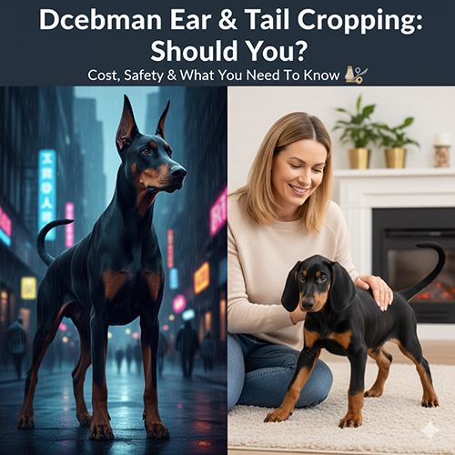 Anh minh hoa cat tai cat duoi cho Doberman – thong tin ve ly do, chi phi va luu y an toan