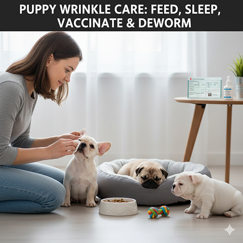 Chăm sóc chó con mặt xệ với chế độ ăn ngủ tiêm phòng và tẩy giun đúng cách