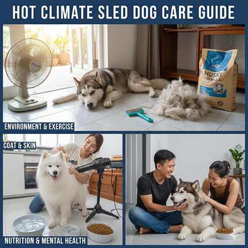 Hướng dẫn chăm sóc chó kéo tuyết trong khí hậu nóng như Việt Nam