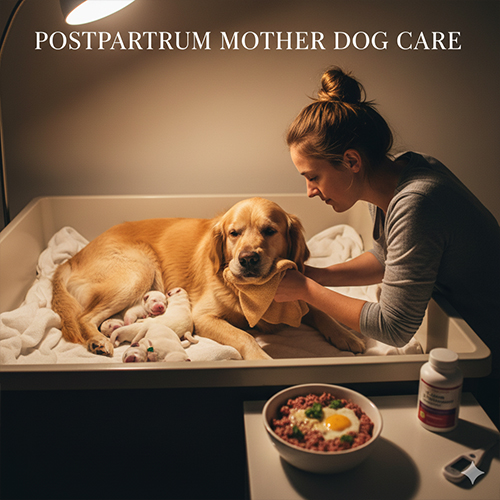 Chăm sóc chó mẹ sau sinh đúng cách giúp đàn chó con phát triển khỏe mạnh