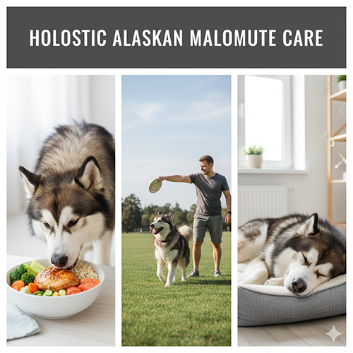 Chăm sóc toàn diện chó Alaska Malamute từ dinh dưỡng, vận động đến nghỉ ngơi giúp lông khỏe đẹp