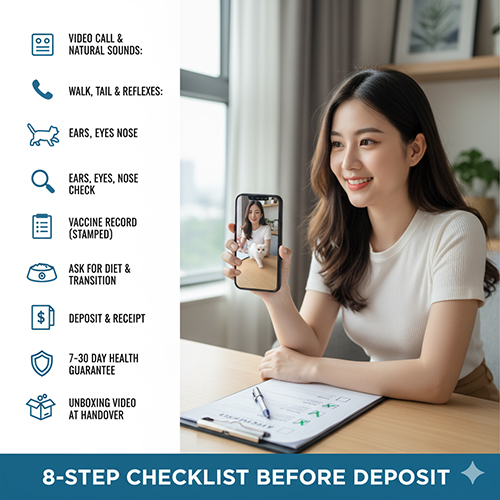 Checklist 8 bước kiểm tra an toàn trước khi đặt cọc mua mèo tai cụp – hướng dẫn tránh lừa đảo và rủi ro sức khỏe