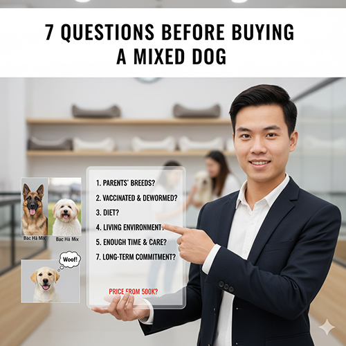 Checklist 7 câu hỏi quan trọng cần hỏi trước khi mua chó Becgie lai hoặc chó lai nói chung