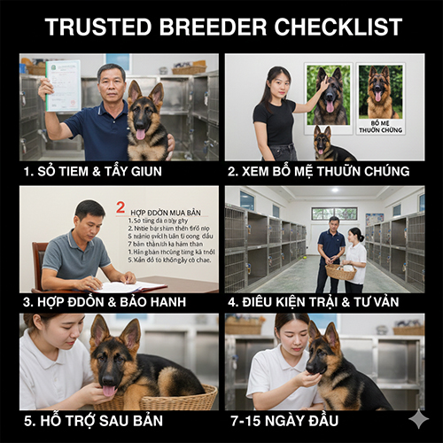Checklist chọn nơi mua chó Becgie Đức uy tín – sổ tiêm, bố mẹ, hợp đồng và hỗ trợ sau bán