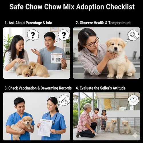 Checklist chọn nuôi chó Chow Chow lai an toàn cho người mới