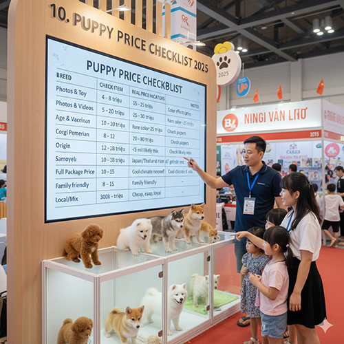 Checklist đọc giá chó con đúng cách: ảnh thật, tuổi – tiêm phòng, nguồn gốc và giá trọn gói