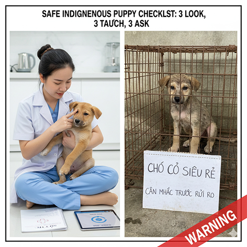 Kiểm tra chó cỏ con trước khi mua với checklist an toàn, so sánh nguồn uy tín và rủi ro chó cỏ siêu rẻ