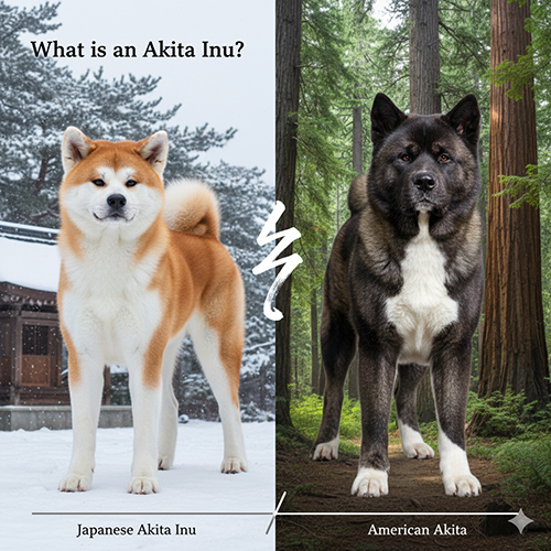 Infographic so sánh chó Akita Inu Nhật và Akita Mỹ, giúp trả lời câu hỏi chó Akita Inu là giống chó gì