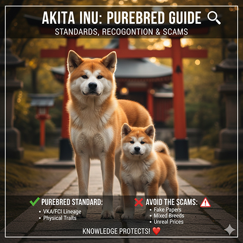 Hướng dẫn nhận biết chó Akita thuần chủng, tiêu chuẩn giống và các bẫy lừa thường gặp