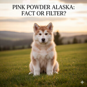 Chó Alaska hồng phấn với bộ lông sáng màu gây tranh cãi là màu hiếm hay chỉ do filter ảnh