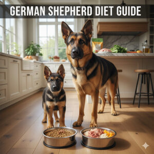 Chó Becgie Đức trưởng thành và chó Becgie con ăn khẩu phần phù hợp theo độ tuổi và cường độ vận động