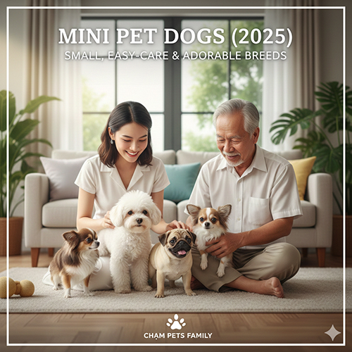 Chó cảnh mini nhỏ gọn dễ nuôi và đáng yêu tại Chạm Pets Family