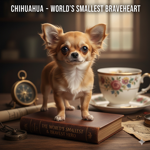 Chihuahua nhỏ nhất thế giới dũng cảm và lanh lợi