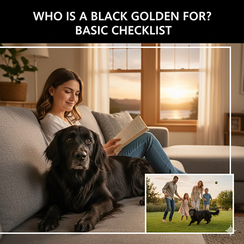 Chó Golden đen phù hợp với ai và những trường hợp nên – không nên nuôi