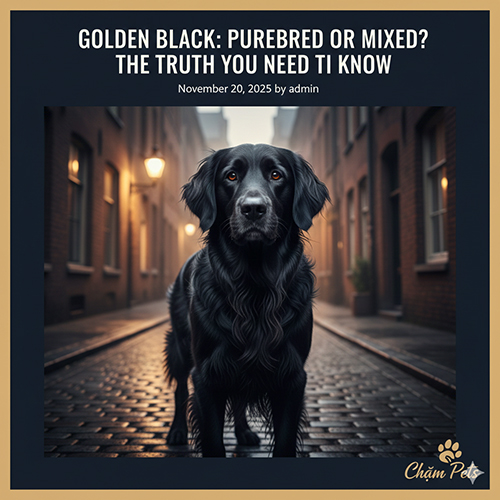 Chó Golden đen có thật không và cách phân biệt Golden thuần hay lai