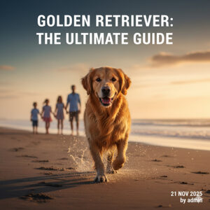 Chó Golden thuần chủng chạy trên bãi biển cùng gia đình phía sau – nhận diện đúng và chọn không bị hớ