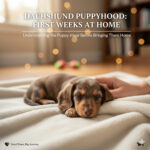 Chó Lạp xưởng con ngủ ngoan trong những tuần đầu ở nhà mới