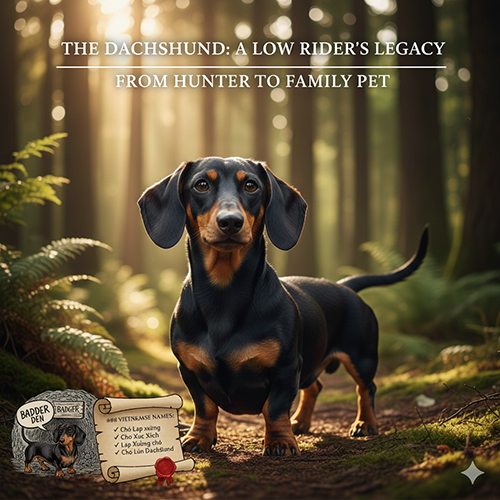 Chó Lạp xưởng (chó lùn Dachshund) từ chó săn đào hang đến thú cưng trong nhà