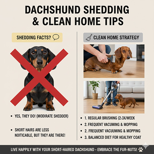 Mẹo giảm rụng lông cho chó Lạp xưởng lông ngắn và giữ nhà luôn sạch